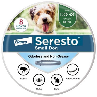 Seresto Flea & Tick Dog Insect Prevention Collar - S: Water-Resistant, All Ages, Pest Repellent, Topical Application