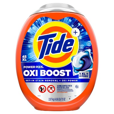 Tide Oxi Boost Power Pods Laundry Detergent - 45ct