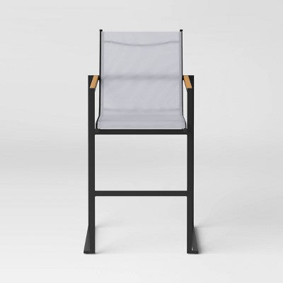 Henning 2pk Bar Height Patio Chairs - White - Threshold (LOCAL PICKUP ONLY)