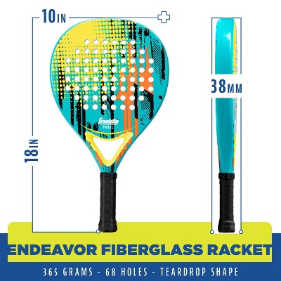 Franklin Sports 18'' Endeavor Padel Racket Modified Tear Padel Paddle