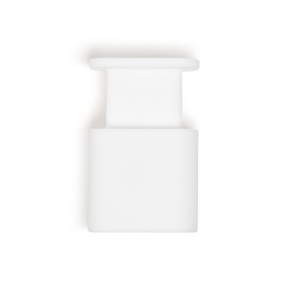 U Brands Silicone Adapter Wrap White: Cord Organizer & Holder, Magnetic Cable Management, 8.5" x 5" x 1.26"