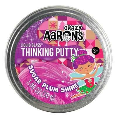 Crazy Aaron's Sugar Plum Shine Liquid Glass Thinking Putty - Purple