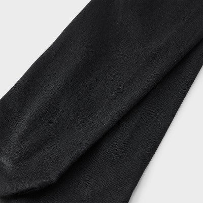 Girls' 2pk Nylon Dance Tights - Cat & Jack Black M: High Waisted, Opaque, Knit, Elastic Waistband