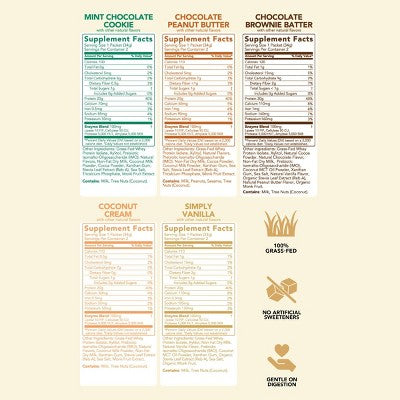 Clean Simple Eats Protein Powder Sticks - Variety Pack - 11.9oz/10ct
