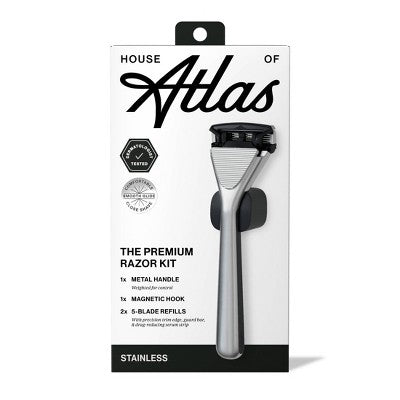 House of Atlas Premium Razor Kit - Stainless - 5ct