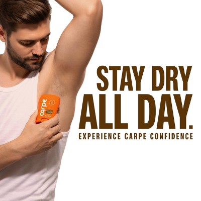 Carpe Men's 100HR Sweat & Odor Control Antiperspirant Deodorant - Sandalwood - 1.76oz: Paraben-Free, Vegan, Cream, Under Arm