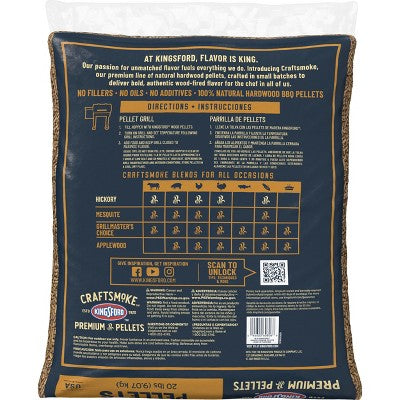 Kingsford Craftsmoke Hickory Pellets 20lbs (LOCAL PICKUP ONLY)