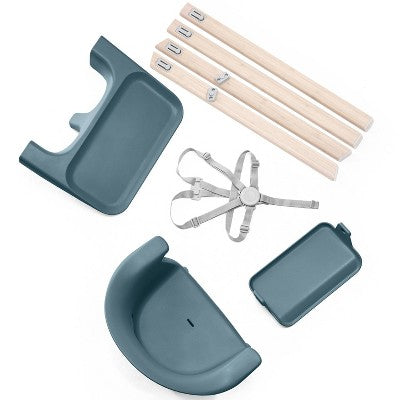 Stokke Clikk High Chair All-in-One with Tray & Harness - Fjord Blue (LOCAL PICKUP ONLY)