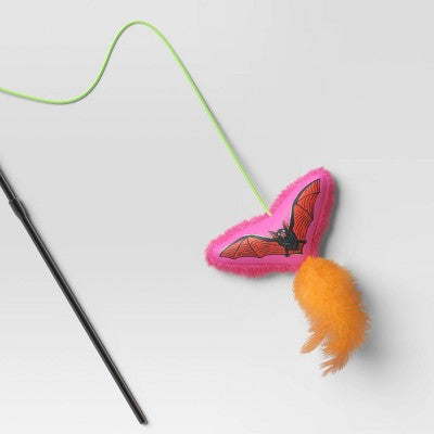 Halloween Retro Bat Wand Cat Toy - Hyde & EEK! Boutique Purple