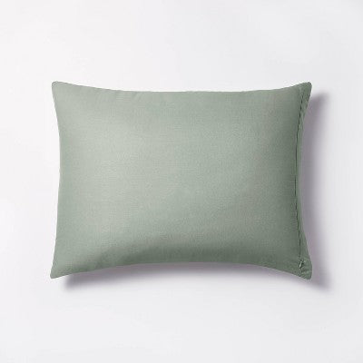 Standard Waffle Matelasse Quilt Sham Light Teal Green - Threshold designed with Studio McGee: Cotton Texture, OEKO-TEX Certified