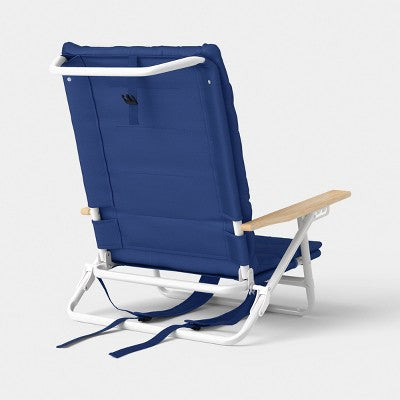 Padded Backpack Beach Chair Navy/Cream - Room Essentials (LOCAL PICKUP ONLY)