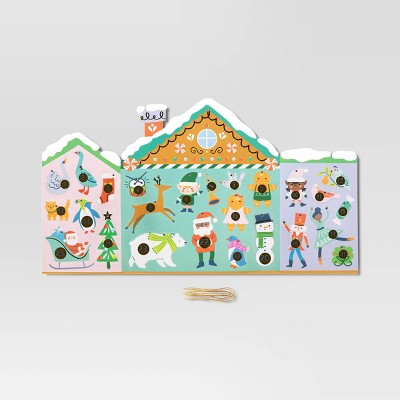 Gingerbread House Paper Kid's Activity Christmas Advent Calendar - Wondershop