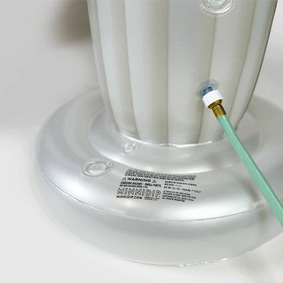 MINNIDIP Exclusive Resort Collection Garland Arch Play Sprinkler - Iridescent Pearl: Portable, Inflatable Fun for Kids