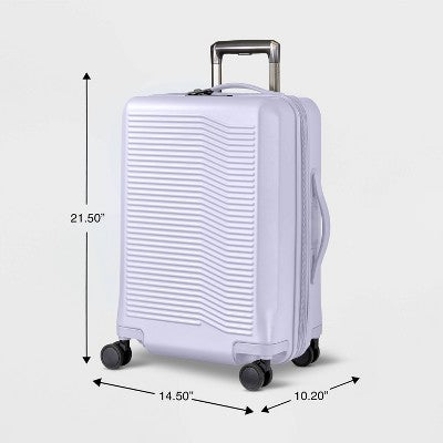 Signature Hardside Carry On Spinner Suitcase Matte Thistle - Open Story
