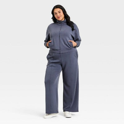 Women's Sandwash Zip-Up - A New Day Blue 3X