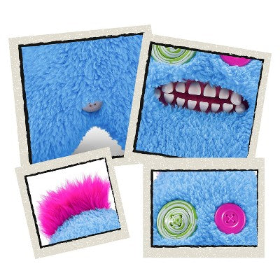 Fuggler 9" Hairy Fuggs Sasquoosh Tuft Blue Stuffed Animal