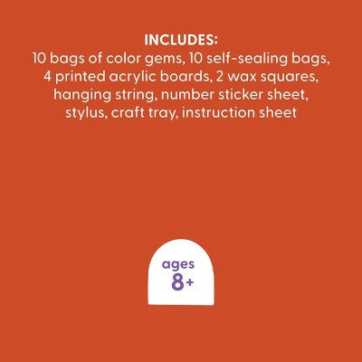 4ct Halloween Craft Gem Art Ghosts Activity DIY Art Kit - Mondo Llama