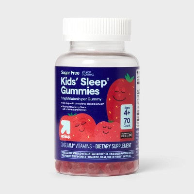 Kids' Melatonin 1mg Gummies - Sugar Free - 70ct - up&up