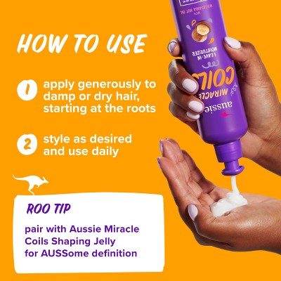 Aussie Coils Coconut, Jamine, Mandarin Leave-In Conditioner - 8.5 fl oz