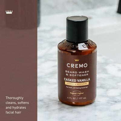 Cremo 2-in-1 Beard Wash and Softener - Casked Vanilla - 6 fl oz