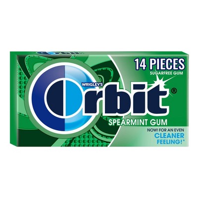 Orbit Spearmint Sugar-Free Chewing Gum Single Pack -14ct