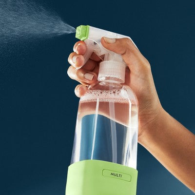 Grove Co. Reusable Cleaning Glass Spray Bottle - Bright Lime