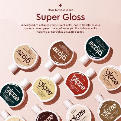 Glaze SuperGloss Color Conditioning Hair Gloss - Brunette Sleek Espresso Brown - 6.4 fl oz: Ammonia-Free, Vegan, Sulfate-Free, Contains Vitamin E