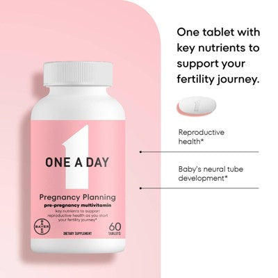 One A Day Pregnancy Planning Vitamin Tablet - 60ct