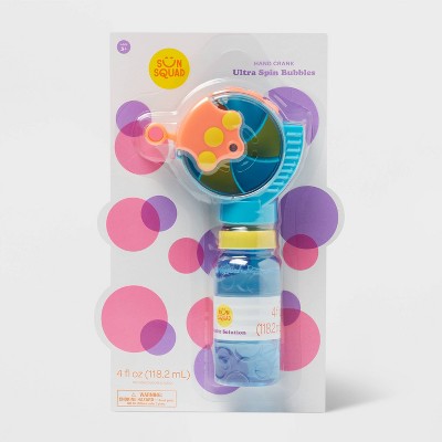 Ultra Spin Bubbles - Sun Squad: Bubble Toy for Kids, Plastic Bubble Blower