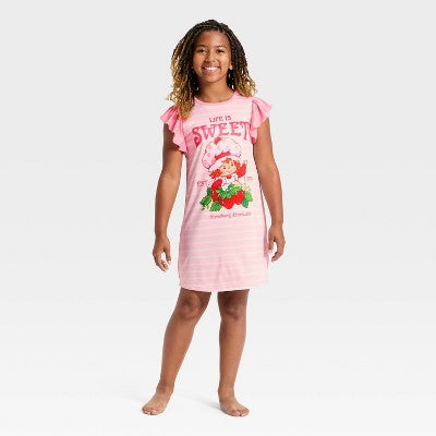 Girls' Strawberry Shortcake Night Gown - Pink S