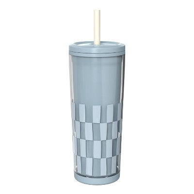 Zak Designs 25 fl oz SAN Straw Tumbler Lake Striped