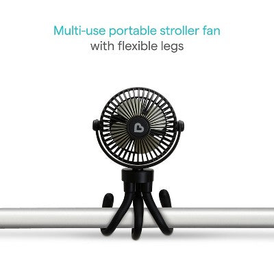 Munchkin Stroller Fan - Portable Baby Cooling System with LED Lights: Compatible With Most Strollers