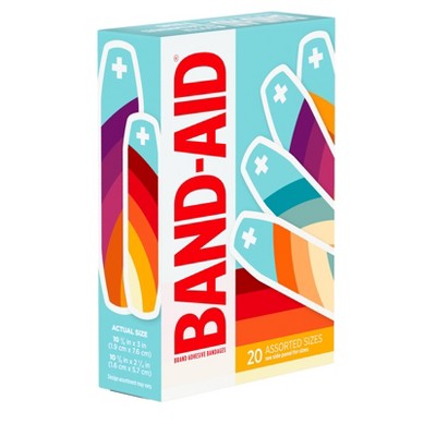 Band-Aid Adhesive Bandages - Designer Art - Assorted Sizes - 20ct