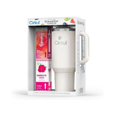 Cirkul Pearl All-Day StrawSip Tumbler Starter Kit - 40oz