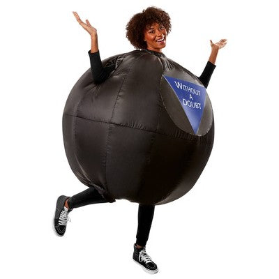 Adult Magic 8 Ball Costume Inflatable Suit - One Size Fits Most