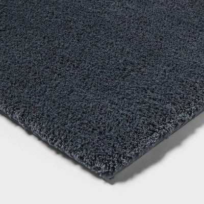 24"x40" Spa Plush Bath Rug Slate Blue - Threshold