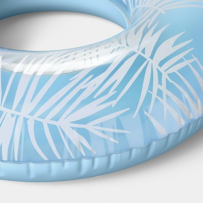 36" Pool Tube with Handles Palm Inner Tube - Sun Squad Light Blue
