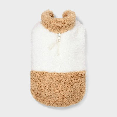 Faux Shearling Neutral Dog Vest - Boots & Barkley S