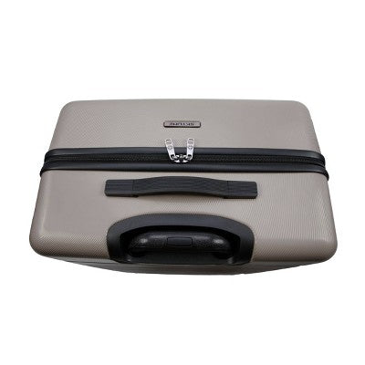 Skyline Hardside Large Checked Spinner Suitcase - Oxford Tan