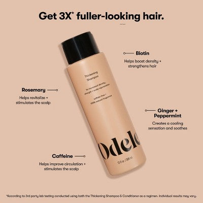 Odele Thickening Shampoo for Strength + Density Support - 13 fl oz: Gel, All Hair Types
