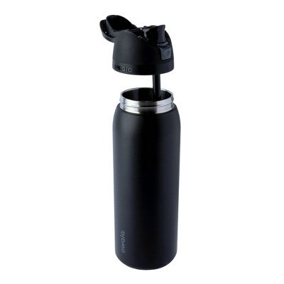 Owala 40oz FreeSip Stainless Steel Water Bottle - Very Very Dark: Flip-Top Lid