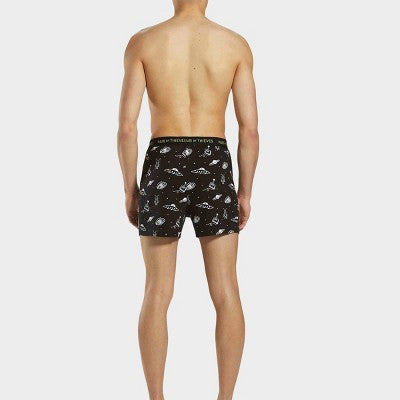 Pair of Thieves Men's Super Soft Boxer Briefs - Black Space Print L