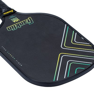 Franklin Sports 10mm Raw Carbon Fiber Paddle - Green: Traditional Frame, 16" Length