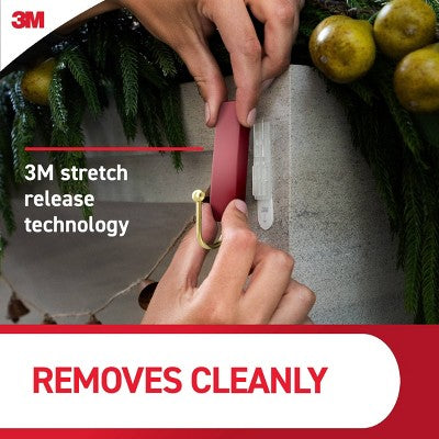 Command 2ct Damage-Free Medium w/4 Strips - Burgundy
