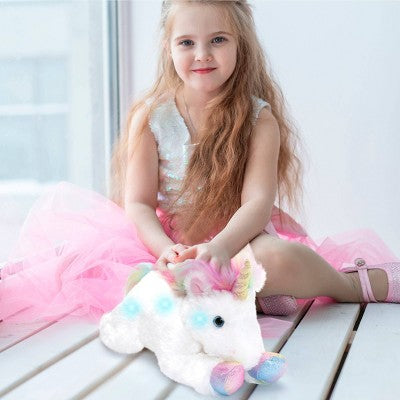 FAO Schwarz 14" Glow Brights Unicorn Plush