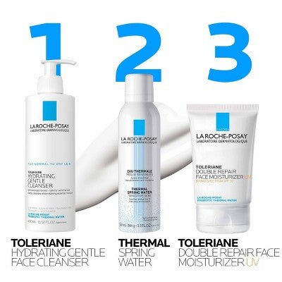 La Roche Posay Toleriane Face Moisturizer Sunscreen with Ceramide and Niacinamide - SPF 30 - 1.35 fl oz - EXP: 09/2026