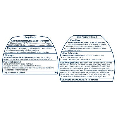 Tums Chewy Bites + Gas Relief Chewable - 54ct