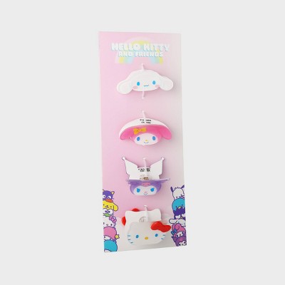 Girls' 4pk Hello Kitty and Friends Mini Clip Set