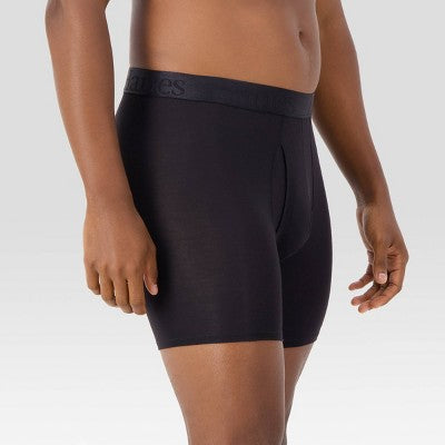 Hanes Originals Premium Men's SuperSoft Boxer Briefs 3pk - Black M: Tagless, Moisture Wicking, Stretch Knit