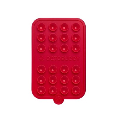 Octobuddy Silicone Suction Cup Phone Case Mount Double-Sided - Red